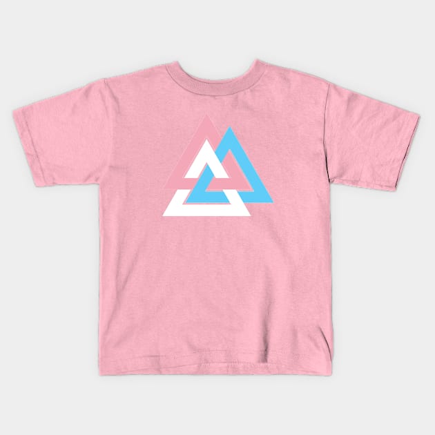 Transgender Pride Interlocking Triangles Kids T-Shirt by VernenInk